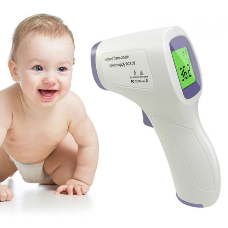 BLX Hot selling Backlight Digital Non contact forehead infrared thermometer